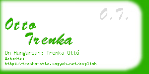 otto trenka business card